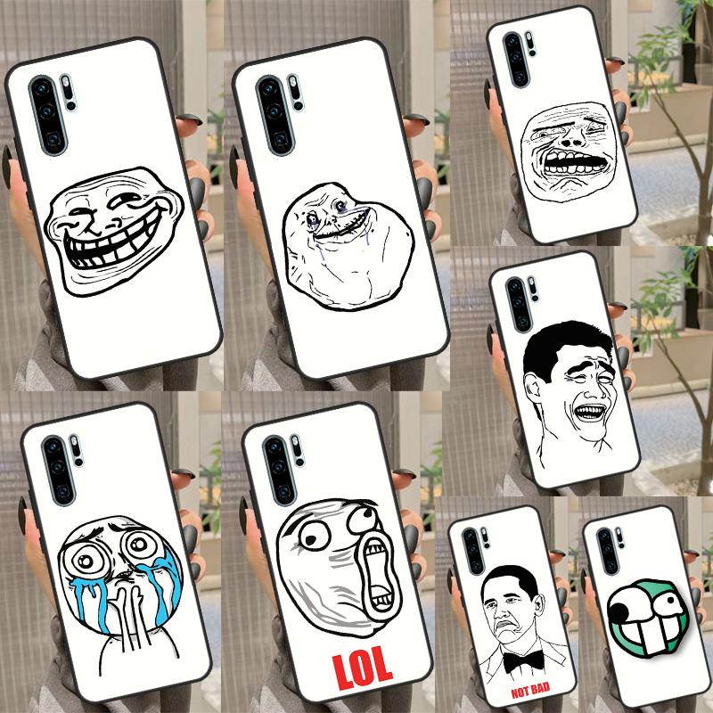 FACE MEMES Case For Huawei Nova 3i 7i 8i 11i 10 9 SE 5T Y60 Y61 Y70 Y90 P Smart P60 Pro P30 P40 Lite
