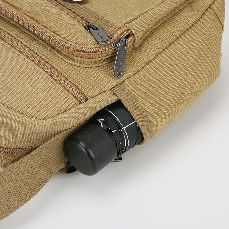 Men's Luxury Canvas Messenger Bag - High Quality Crossbody Shoulder Tote (Vintage Style Travel & Casual Handbag)