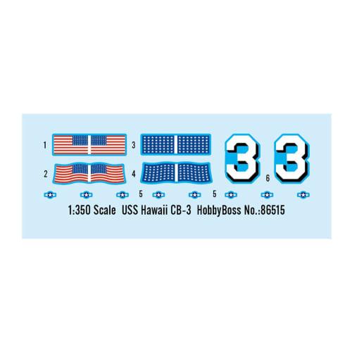 Hobby Boss 1/350 Scale Ship Series US Navy Large Cruiser Hawaii CB-3 Plastic Model 86515