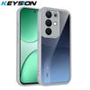 KEYSION Прозрачный чехол для телефона Realme C85 Pro Мягкий силикон+ПК Прозрачная противоударная задняя крышка для телефона OPPO Realme C85 4G 5G