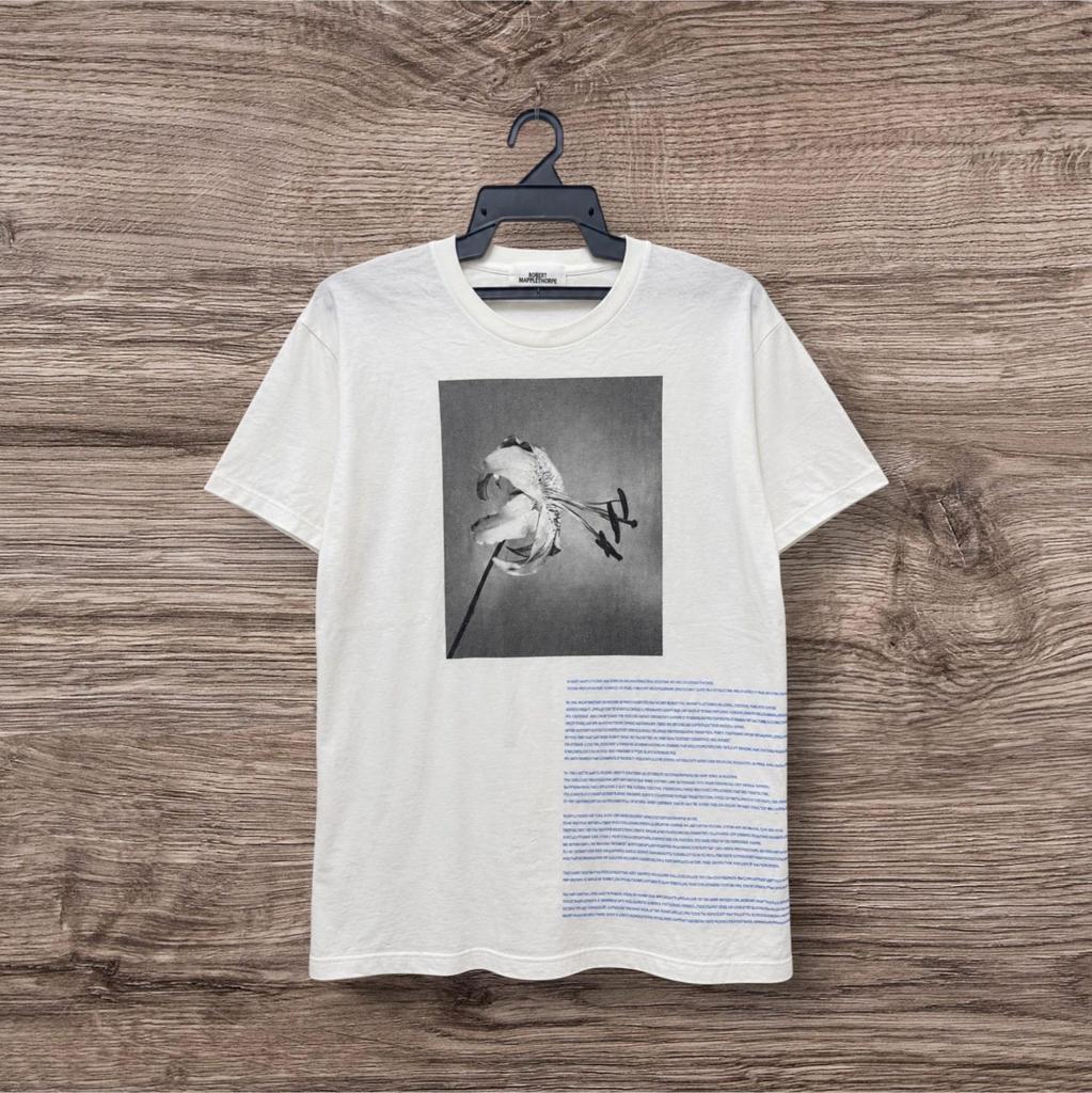 Vintage 00’s Untitled Tiger Lily Photo By Robert Mapplethorpe x Kazuki Kuraishi Tee / Photoprint/ Photo Tee / Black White Photograph/ Size M