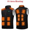 Мужской умный жилет с подогревом 21-го района - Зимний USB электрический подогрев с контролем постоянной температуры