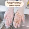 5Pairs Disposable Long Sleeve Gloves Extra Long Thick Pe Gloves Kitchen Dishwashing Waterproof Household Cleaning Glove