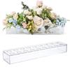 Vase Container Long Rectangular Decor Vase Flower Acrylic Flower Artificial Vase