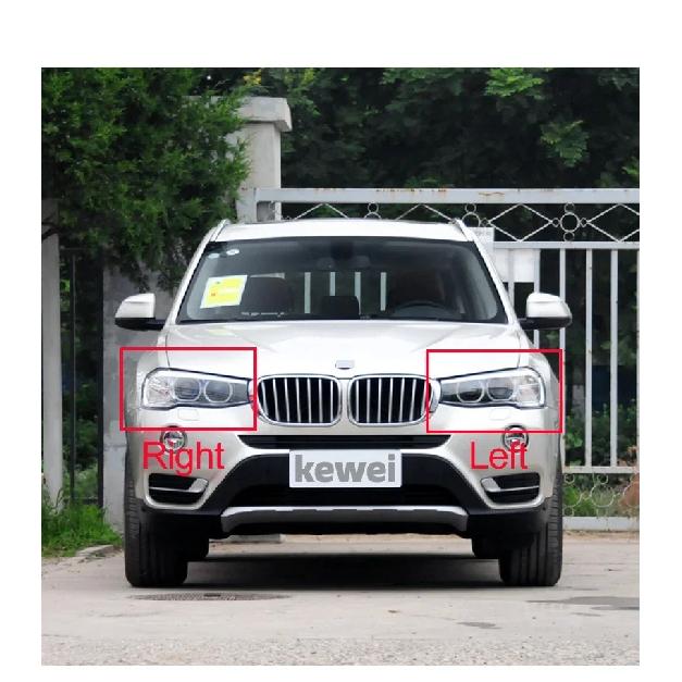 For BMW X3 F25 X4 F26 2014 2015 2016 2017 Headlight Cover Transparent Lampshdade Headlamp Shell Plexiglass Replace Original Lens