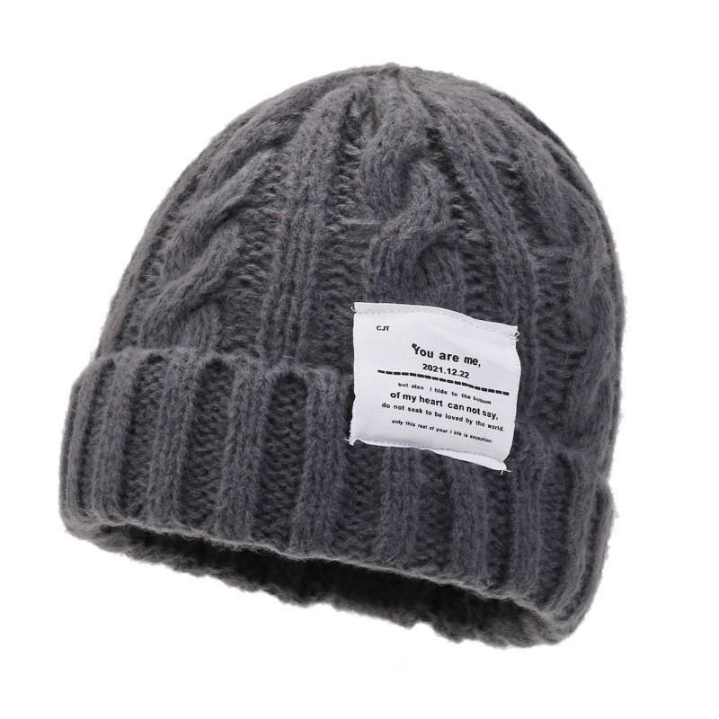 Женская эластичная шапка-бини, зимняя шапка-череп, мягкий повседневный головной убор, универсальная мода, удобная теплая шапка