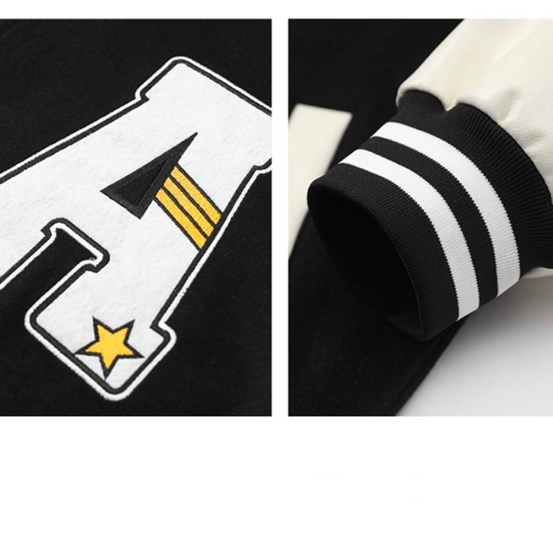 Мужская весенне-осенняя новая повседневная свободная бейсбольная одежда в стиле ретро для пар, высококачественная бейсбольная одежда с вышивкой букв, американская трендовая куртка