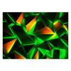 Wallpaper Green geometric abstraction 3D