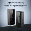 TRN Black Butterfly Portable Hi-Fi DAC & Headphone Amplifier with Dual-Chip Adapter Cable for Mobile Audio