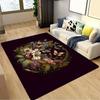 Butterfly Garden Wall Mural Decoration,Carpet,Living Room,Bedroom, Non-slip,Square rug