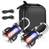 Мощный мини COB светодиодный фонарик-брелок, перезаряжаемый через USB, подвесной рабочий свет, водонепроницаемый брелок, кемпинг, прогулки, карманный фонарик