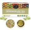 TEACURRY Lemongrass Tea - 30 Tea Bags | Helps with Inflammation, Digestion, CholesterolT