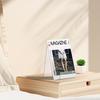 Clear Acrylic Easel Display Stands | Transparent Angled Shelf Design for Versatile Home or Office Decor - Tablets, Albums