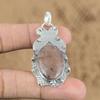 Natural Sunstone Gemstone Pendant Handmade 925 Sterling Silver Indian Jewelry