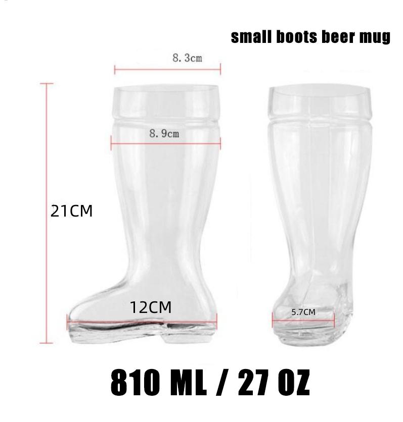 Стеклянная пивная кружка Das Boot объемом 47 унций, стекло без свинца, прочное и долговечное, подходит для пивных фестивалей, игр с мячом, патио, садов и т. д.