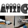5PCS Carbide Tooth Oscillating Saw Blade Professional Cutting For Metal, Steel Nails & Screws Multitool Oscillating Tool Access