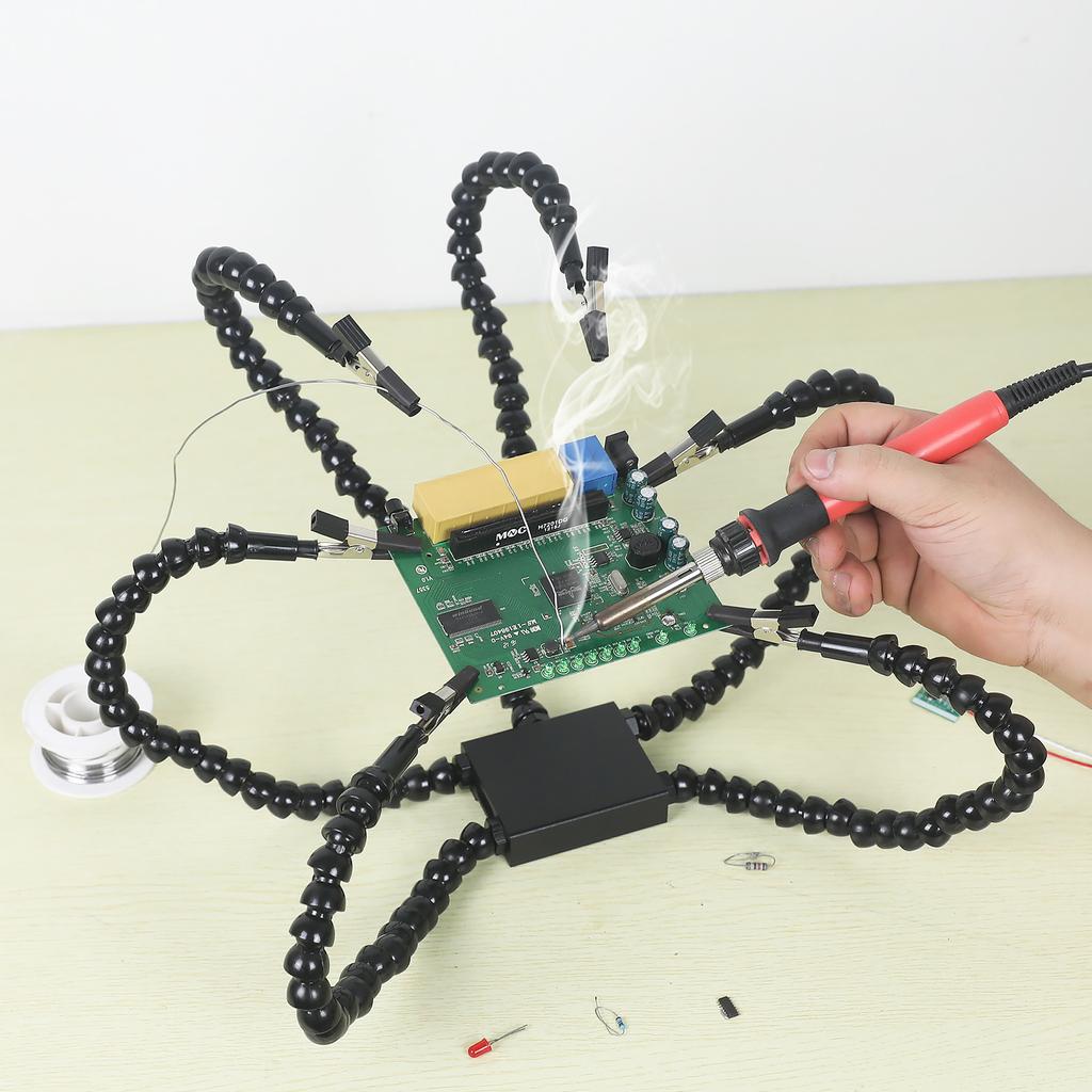 NEWACALOX Гибкие руки Пайка Помощник Руки Ремонт Пайка Автомобиль Электроника Ювелирные изделия Живопись Искусство Ремесло DIY Крепеж