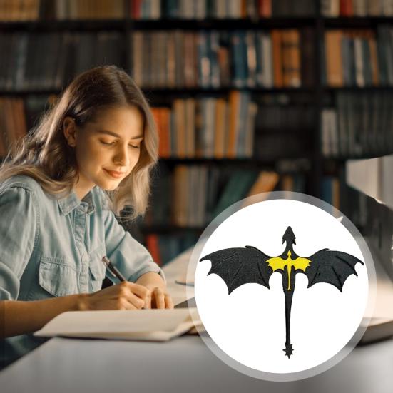 1 шт./2 шт. Украшение для книжной полки в виде дракона, Знак для книжной полки в виде дракона ручной работы, Крутые аксессуары для книжного уголка