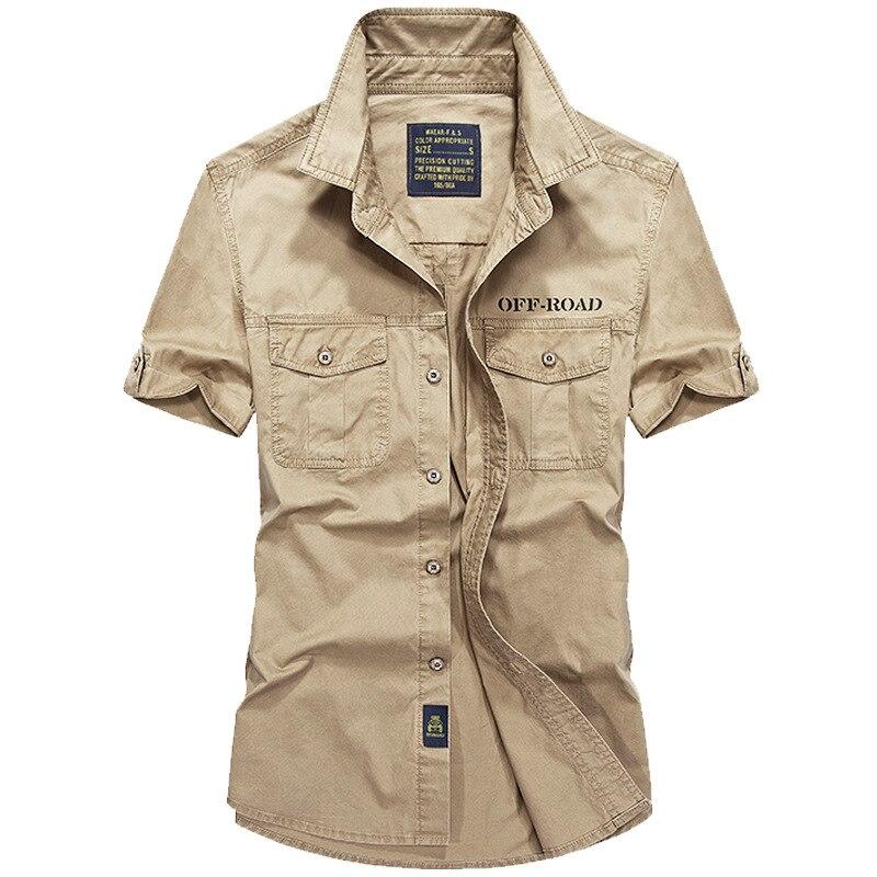 Летняя мужская рубашка Tooling, дышащая, впитывающая пот хлопковая, с коротким рукавом, мягкая, однотонная, с отложным воротником, большие размеры