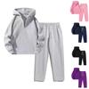 Sets For Women  Fall Half Zip Hoodies Drawstring Joggers Sweatpants Set Matching Clothing Set