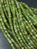 Бусина из натурального зеленого граната, форма рондель 6x3 мм, великолепная бусина из натурального зеленого граната, превосходное качество, полная нить 15,5 дюймов