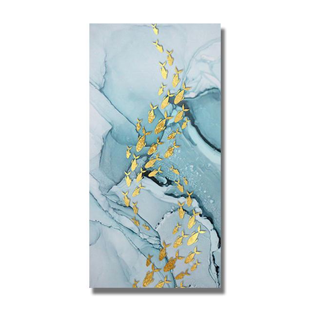 Koi Fish Feng Shui Carp Lotus Pond Canvas Painting Modern Posters and Prints Wall Art Picture for Living Room Home Decor Cuadros