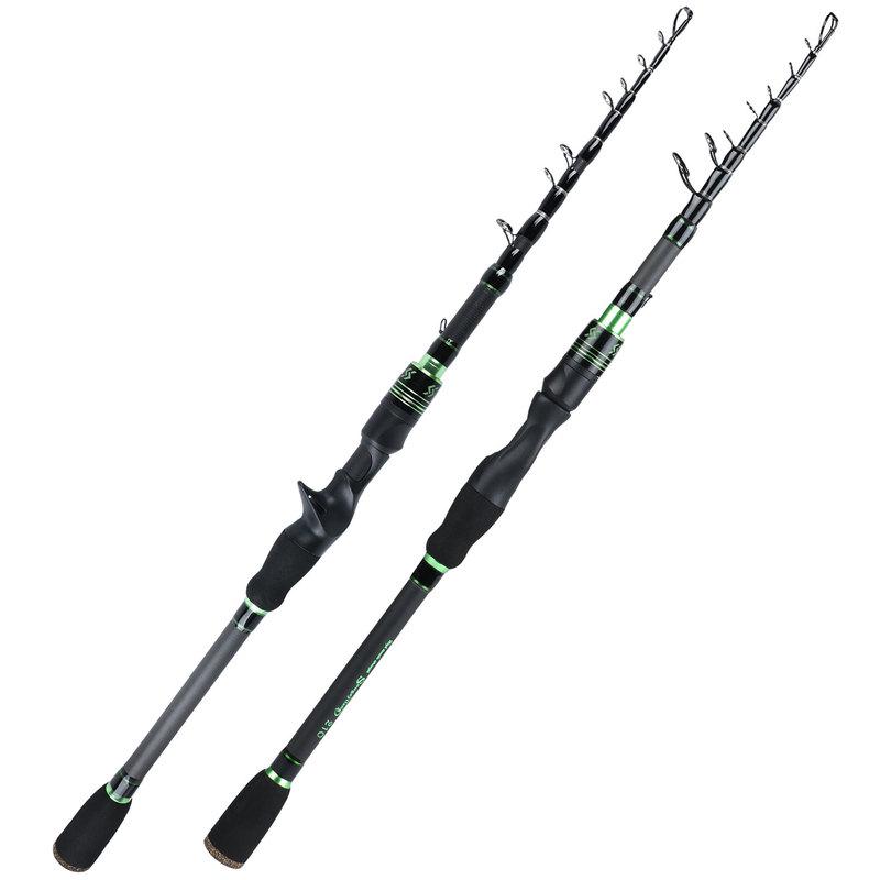 Спиннинговая/кастинговая удочка, высокоуглеродистая телескопическая удочка 1,8 м/2,1 м для морской рыбалки на карпа