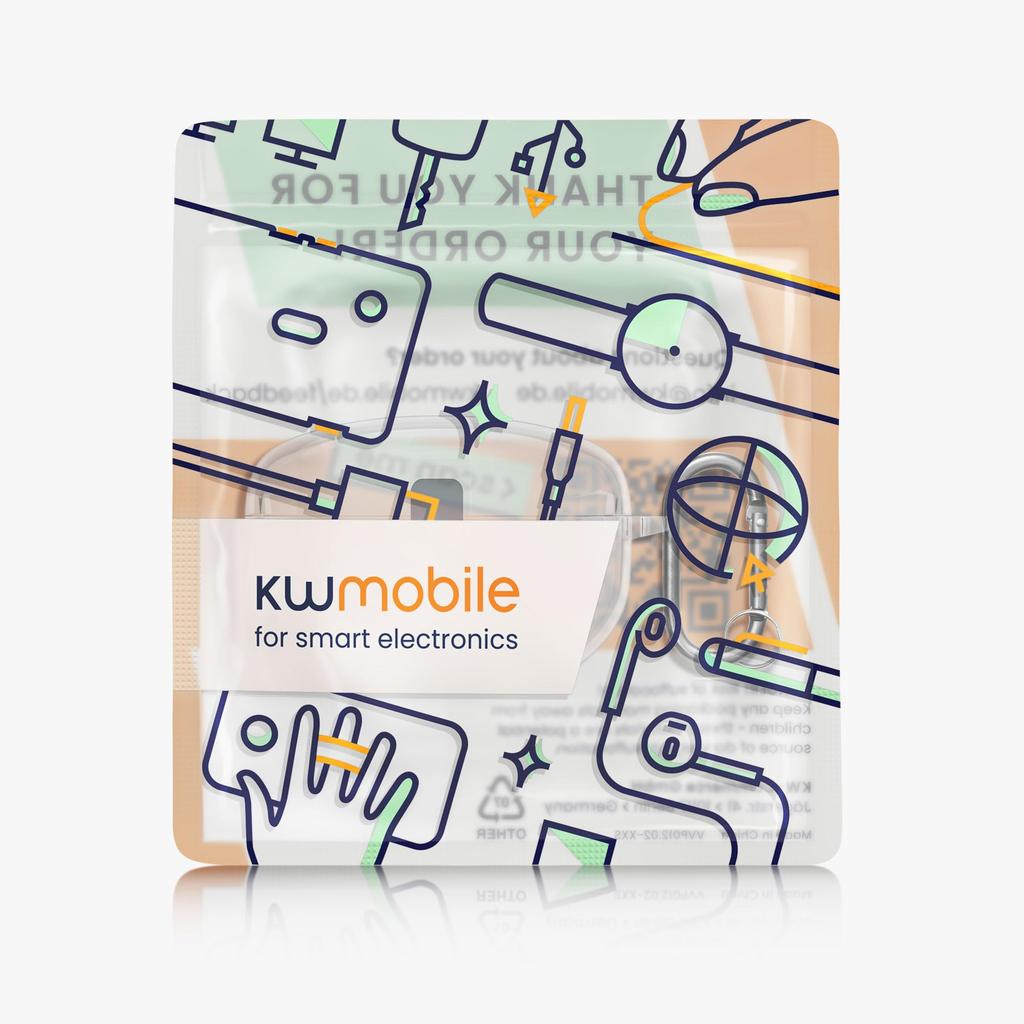 kwmobile Earphone Case Protective Cover Compatible with Sony Charging Compatible Transparent WF-1000XM5 -