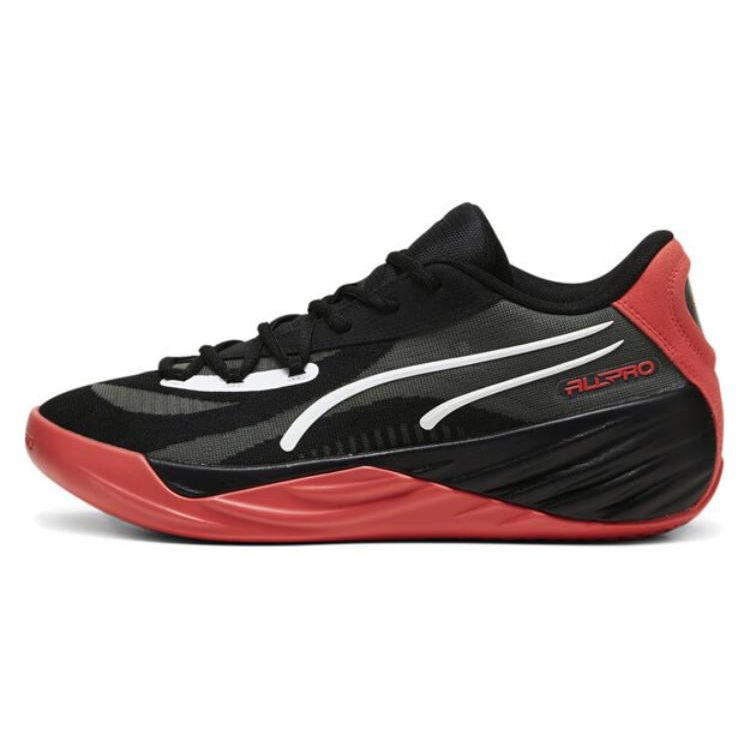 Puma Унисекс баскетбольные кроссовки All-Pro Nitro Черный Красный Белый Низкие Стильные Универсальные 379079-08