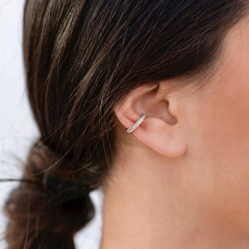 Fashionable Classic Copper Earrings K02 Gold