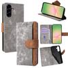 For Samsung Galaxy A56 5G Case RFID Blocking Color Splicing PU Leather Wallet Phone Cover
