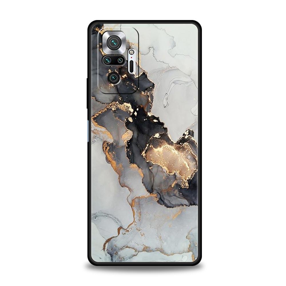 Для Redmi 10C Чехлы Funda Marble Ink Wash Мягкий чехол для телефона для Xiaomi Redmi Note 12 11 9S 9 8 10 Pro Plus 7 9T 8T 9C 9A 8A Чехол
