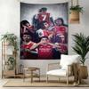 Arsenal Wall Decor Tapestry Art For Pet Memorial Birthdaywedding Party Backdrop Family Gift