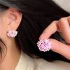 Spring Gentle Flower Cluster Earrings Women'S Light Luxury Temperament Fresh And Sweet Fashion Versatile Flower Ear Jewelry