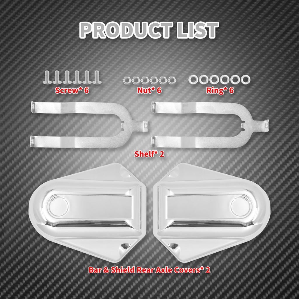 Motorcycle Rear Axle Nut Cover Bar Shield Axle Swingarm Cap For Harley Softail FLSTC FLSTN FLSTSB FXSTB Heritage Slim Deluxe