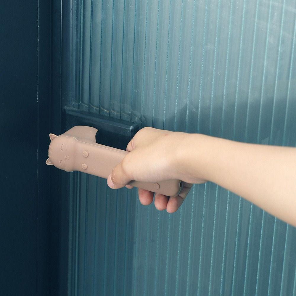 Cartoon Cat Door Knob Cover Anti-collision Kids Safety Doorknob Protector Doorknob Sleeve  for Home