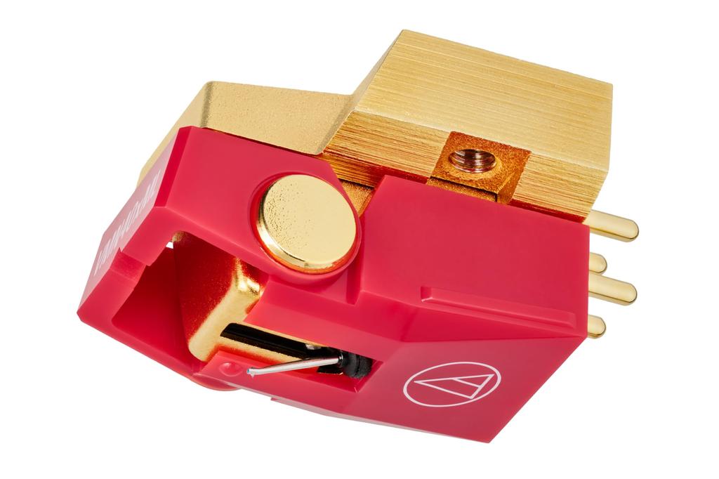 Audio-Technica AT-VM740xML VM-type Stereo Cartridge with Solid Microlinear Stylus and Aluminum Tapered Pipe Cantilever for Record Players