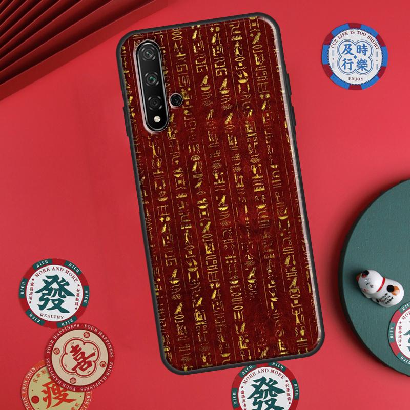 Egypt Pharaoh Mural For Huawei P60 Pro P30 P40 Lite Nova Y61 Y91 Y90 Y70 Y60 Y72 12s 12i 11i 7i 8i 9 10 SE Case