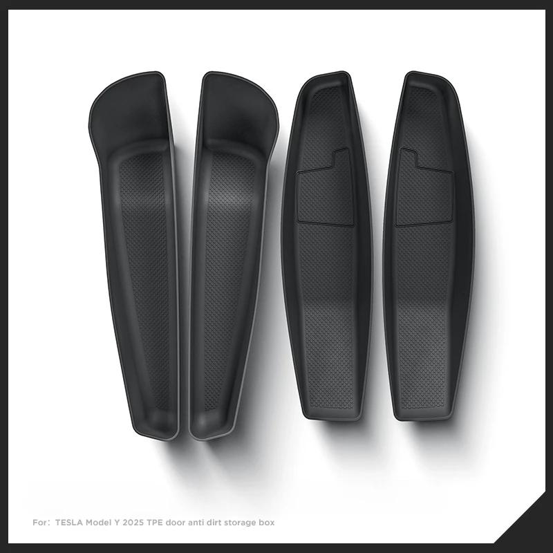 Door Slot Storage Box for Tesla Model Y Launch/Juniper 2025 Organizer Door Side Waterproof Umbrella Box Interior Car Accessories