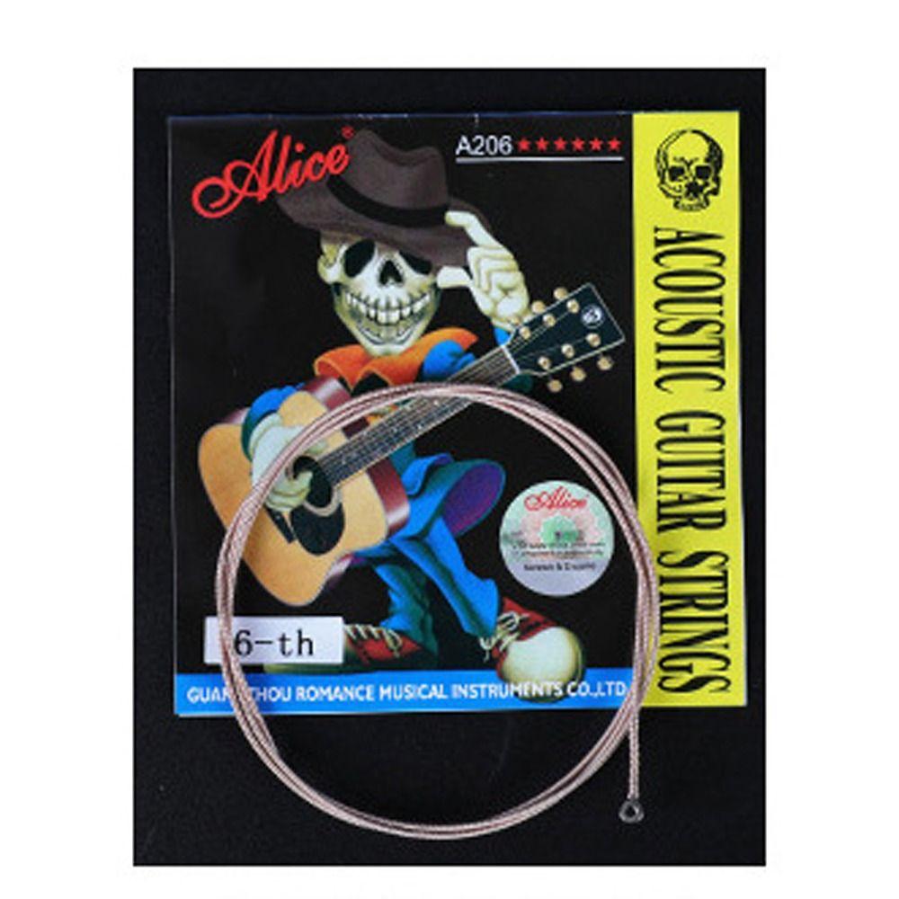 A206 Series Acoustic Guitar Strings 0.28mm Guitar 6 Strings Alice Guitar Strings Guitarist