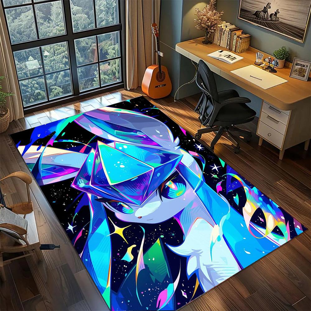 Pokemon Non Slip Home Daily Carpet Rug, Washable Large Area Floor Mat Fashion Gamer Bedroom.-TING