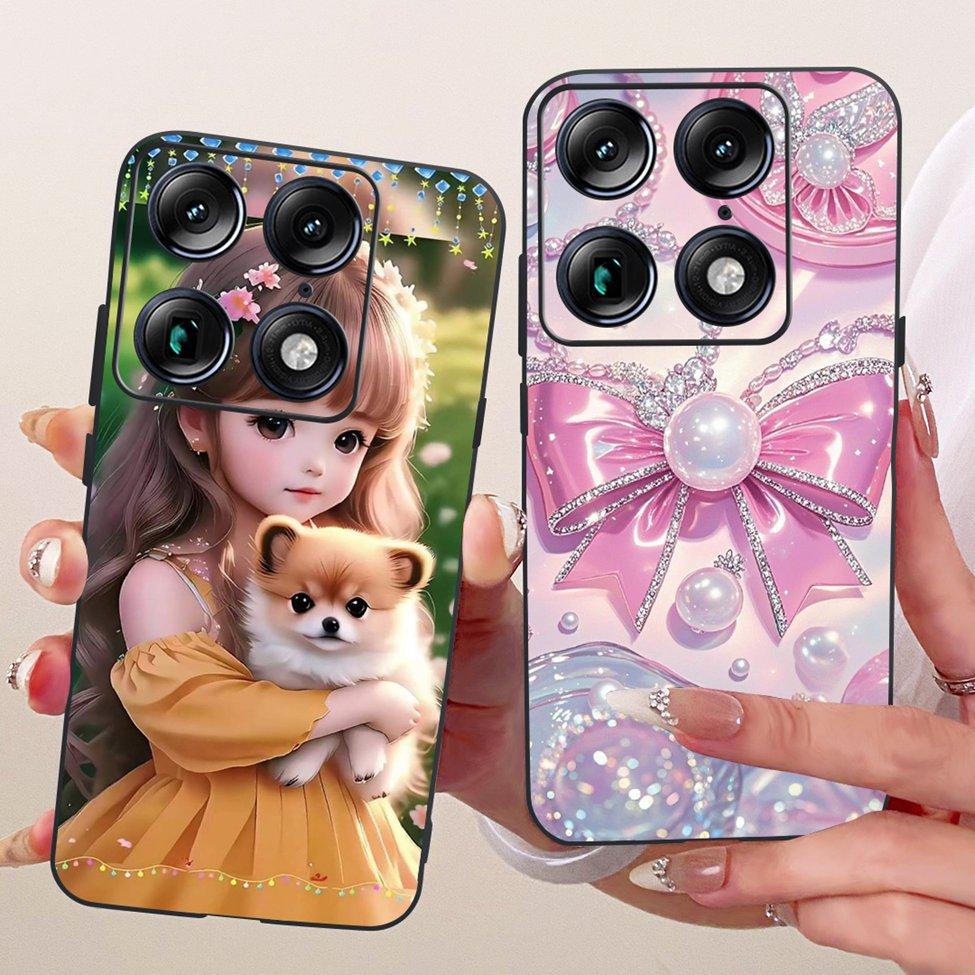 For Moto X70 Air Pro Case Cover Fashion Butterfly Cute Cat Cool Painted Soft Phone Casing For Motorola Moto X70 Air Pro
