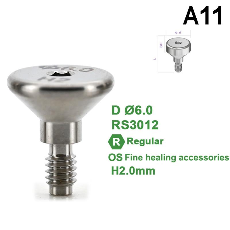 Композитный винт-заглушка для зубного импланта, аксессуары для винта Adin Regular, закрывающий окно трансферный штифт, оборудование для процедуры