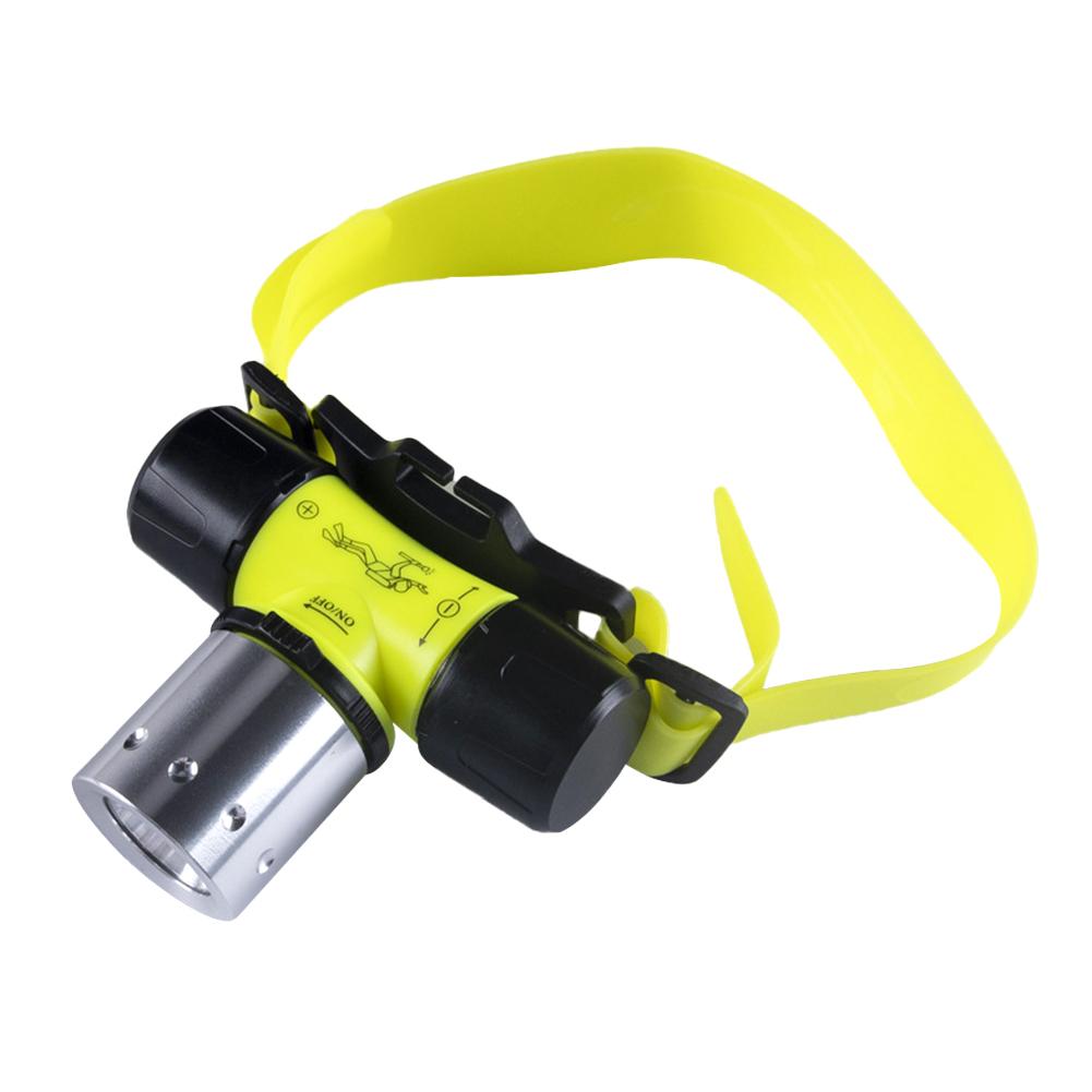 Водонепроницаемый налобный фонарь для дайвинга с мощным магнитным переключателем, супер яркий фонарь T6 с креплением на голову и длительным сроком службы