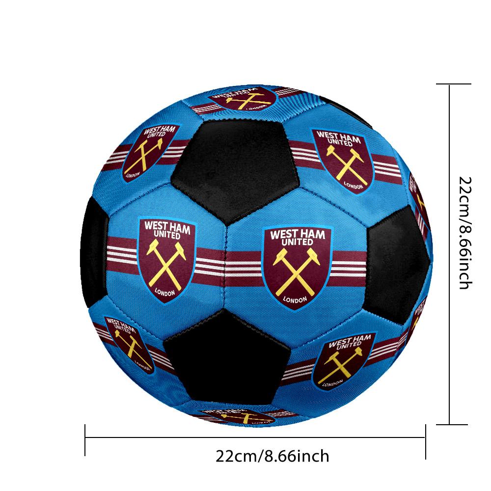 Футбольный мяч West Ham United F.C. Цветной Для всех возрастов Машинная строчка ПВХ Готов к соревнованиям Прочный Высокий отскок. РАЗМЕР5