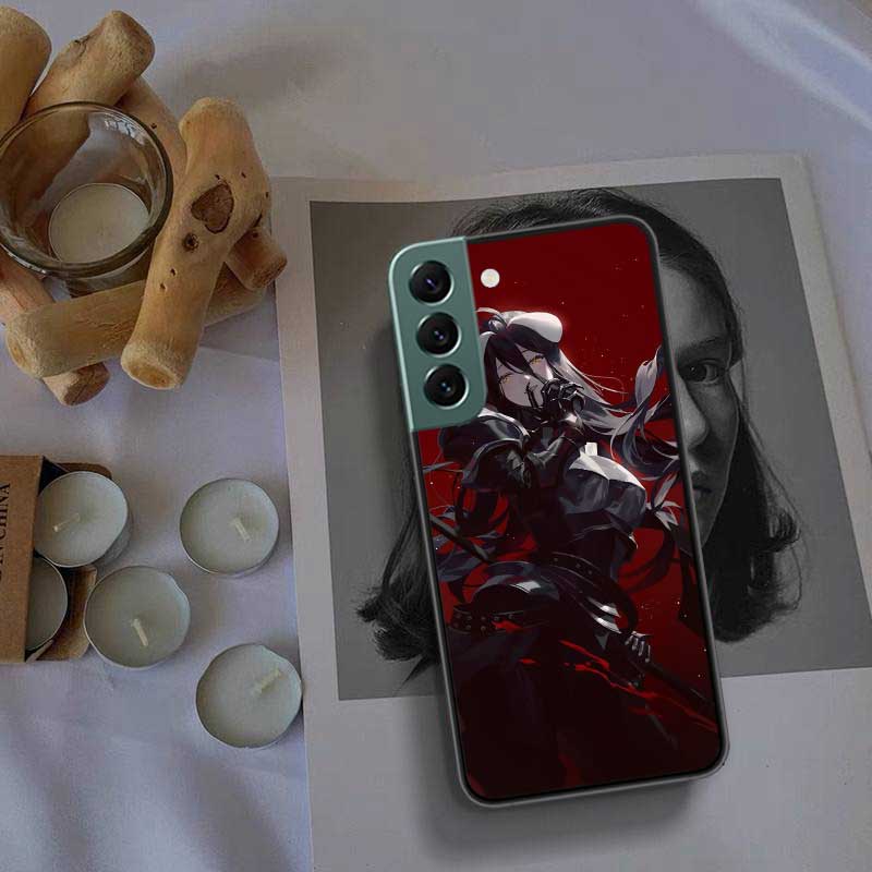 Albedo Overlord Phone Case For Samsung Galaxy S22 S25 Ultra S21 S10 Plus S26 Edge S20 S23 S24 FE Cover Silicone Soft TPU Cle