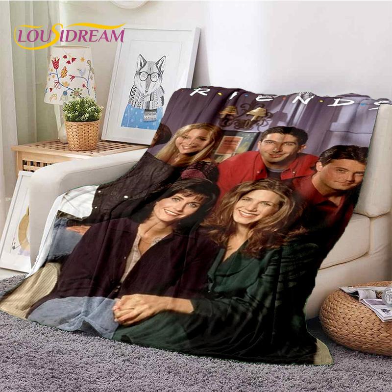 Latest Friends Classics TV 3D Soft Flannel Blankets,Throw Blanket Comfortable Blanket for Picnic Beds Sofa Home Bedroom Gift Kid