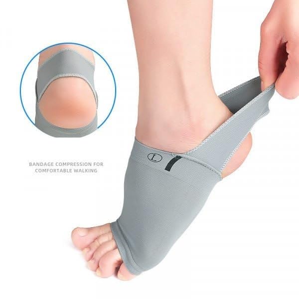SUNBEET Flat Foot Arch Support for Men & Women | Medial Flat Feet Correction Sleeve with Cushion | Plantar Fasciitis Leg Foot Pain Relief Product