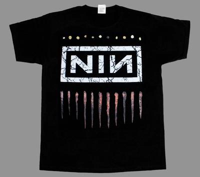 NINE INCH NAILS ЛОГОТИП NIN НОВАЯ ЧЕРНАЯ ФУТБОЛКА