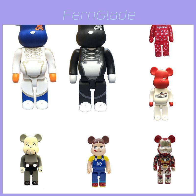 Трендовая фигурка Bearbrick 400% Peko Железный Человек для уникальной коллекции